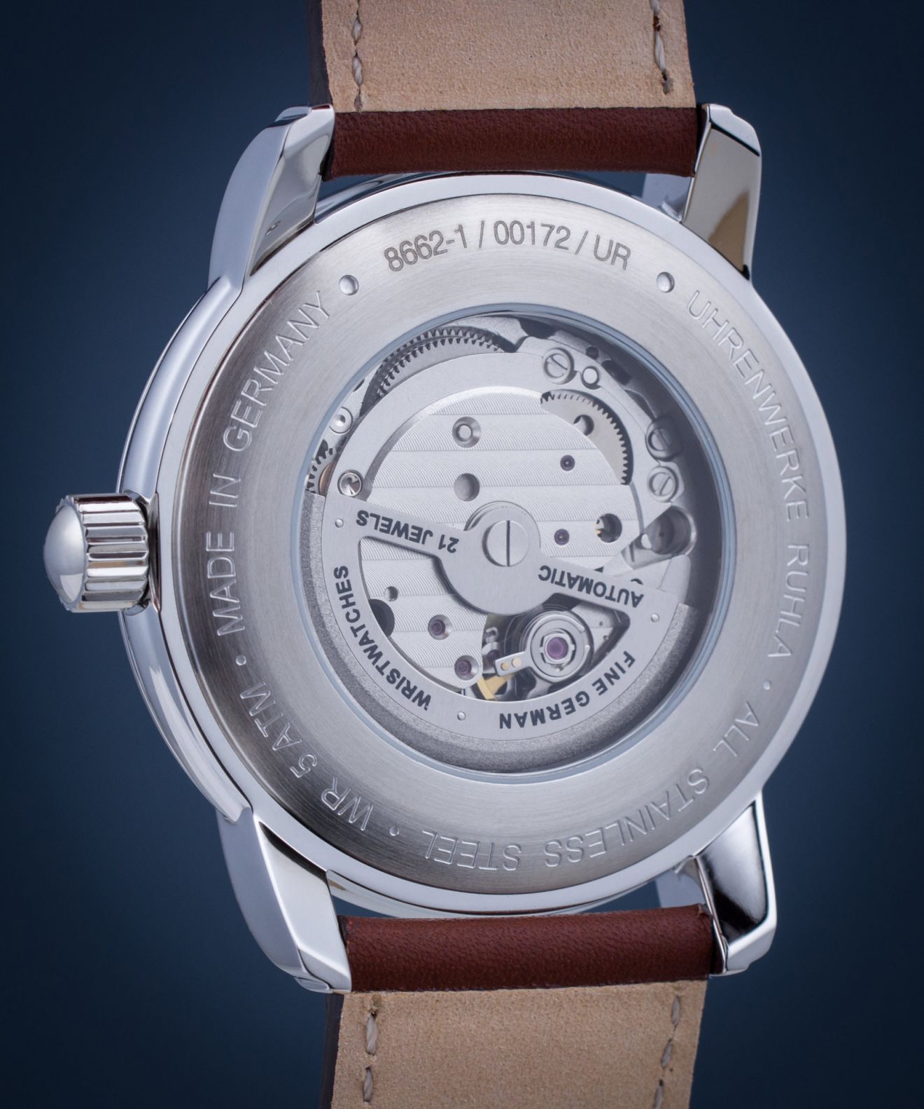 Zeppelin Orologio Da Uomo 8662-1 – Cassa Acciaio, Quadrante Argento, Cinturino Pelle Marrone, Vetro Minerale