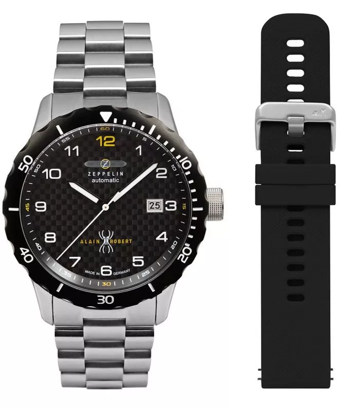 Zegarek męski Zeppelin Night Cruise Alain Robert Automatic Limited Edition 7266M-5-SET