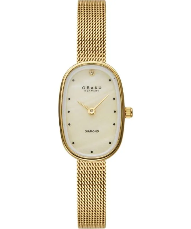 Zegarek damski Obaku Denmark Diamond V321LXGGMG