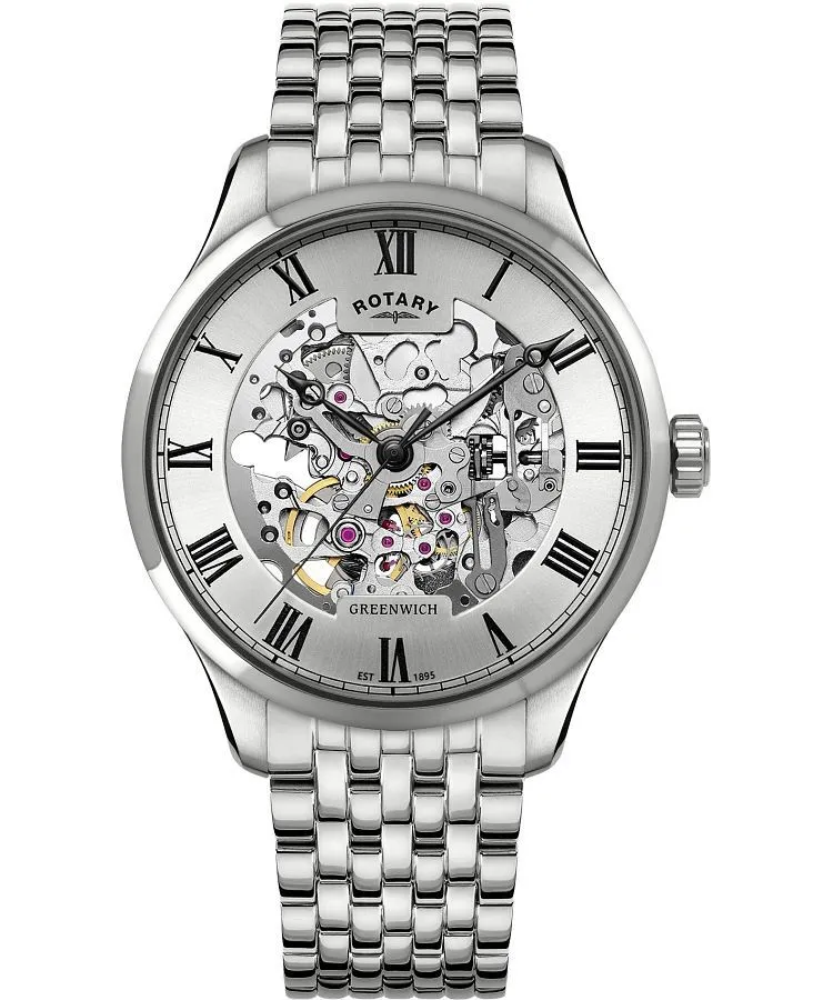 Zegarek męski Rotary Greenwich Automatic Skeleton GB02940/06