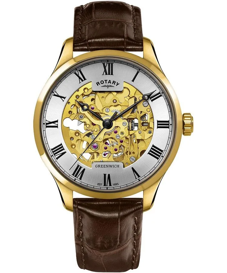 Zegarek męski Rotary Greenwich Automatic Skeleton GS02941/03