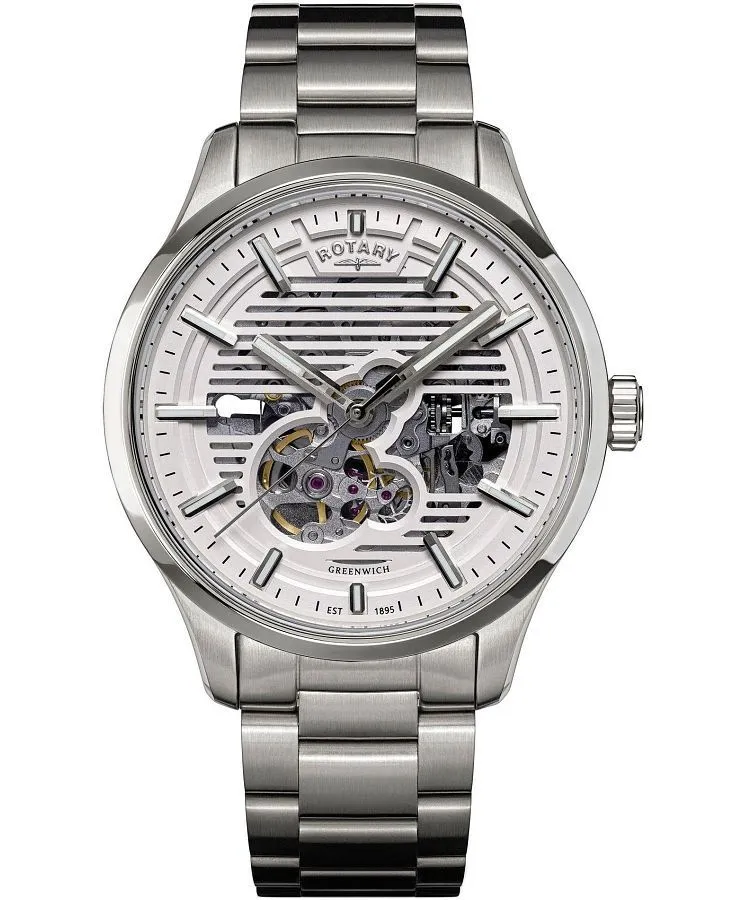 Zegarek męski Rotary Greenwich Automatic Skeleton RGB10073/01