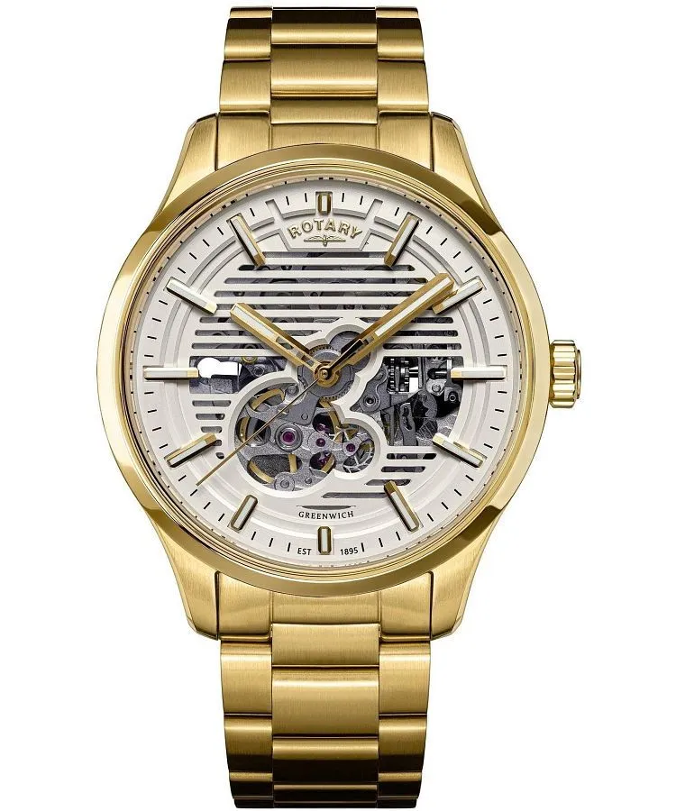Zegarek męski Rotary Greenwich Automatic Skeleton RGB10074/01