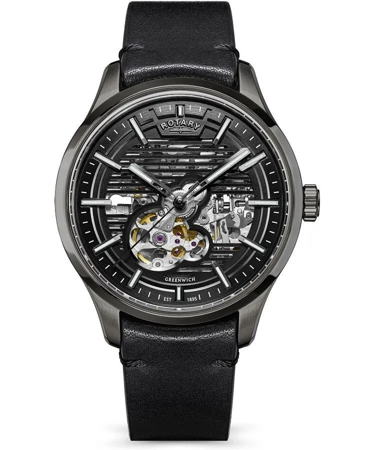 Zegarek męski Rotary Greenwich Automatic Skeleton RGS10078/04