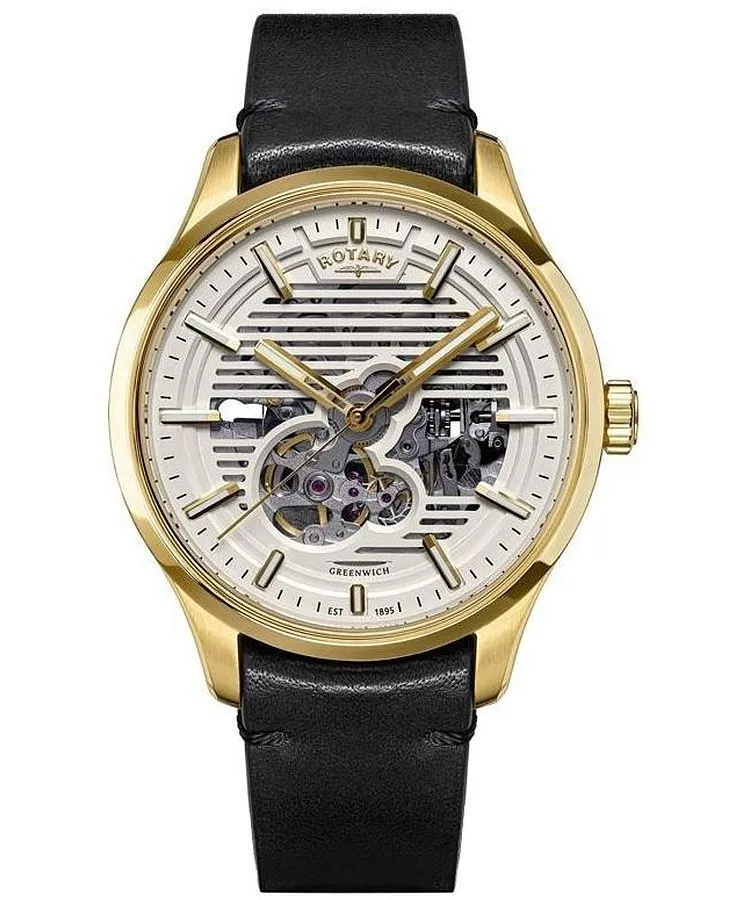 Zegarek męski Rotary Greenwich Automatic Skeleton RGS10080/01