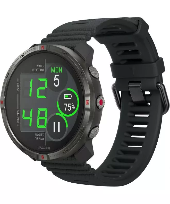 Zegarek sportowy Polar Grit X2 Night Black 725882069197