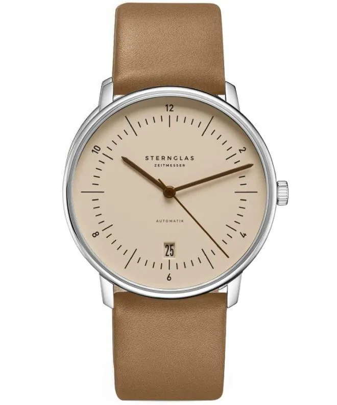 Zegarek męski Sternglas Naos Sand Brown Automatic S02-NA54-PR01