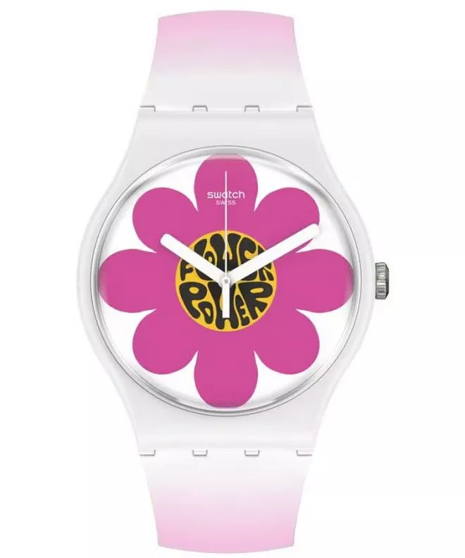 Zegarek Swatch Bioceramic Flower Hour SO32M104