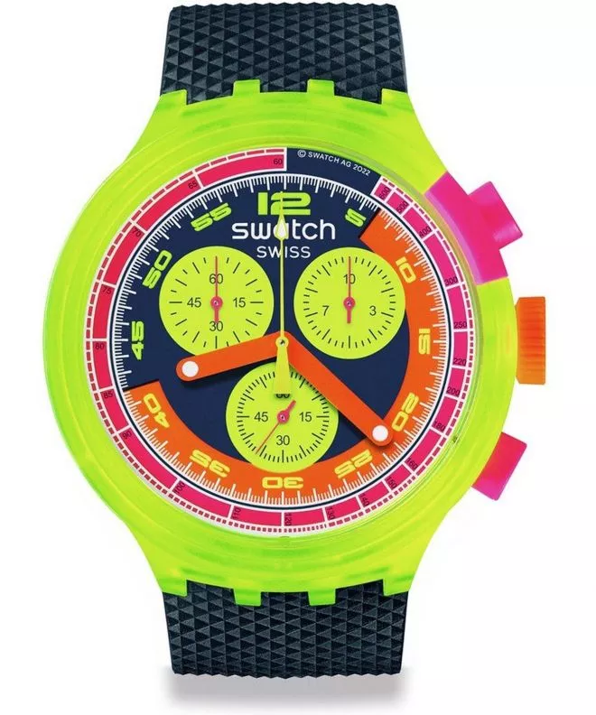 Zegarek Swatch Neon to the Max Chrono SB06J100