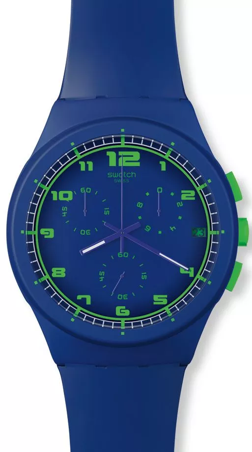 Zegarek Swatch Plastic Chrono Blue C SUSN400