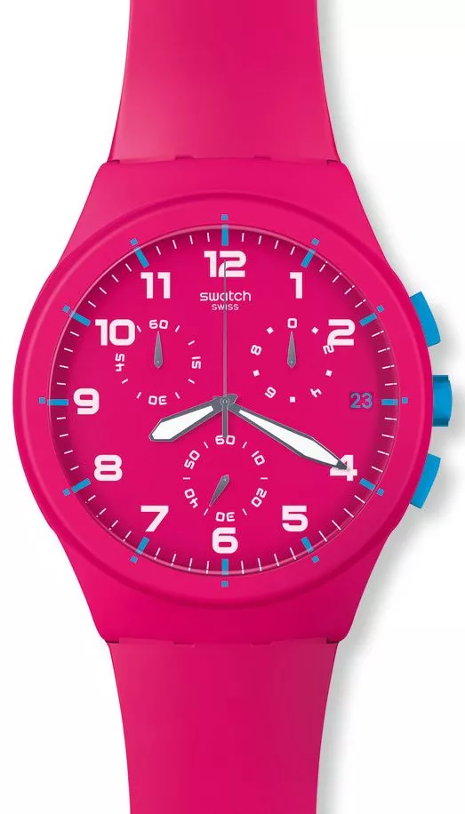 Zegarek Swatch Plastic Chrono Pink Frame SUSR401