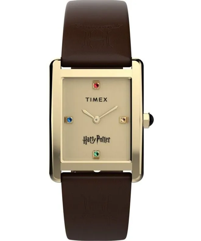Zegarek damski Timex Harry Potter X Hailey Hogwarts 24mm Leather Strap TW2Y75700