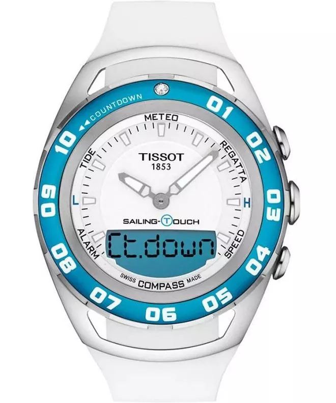 Zegarek Tissot Sailing Touch Diamond T056.420.27.011.00 (T0564202701100)