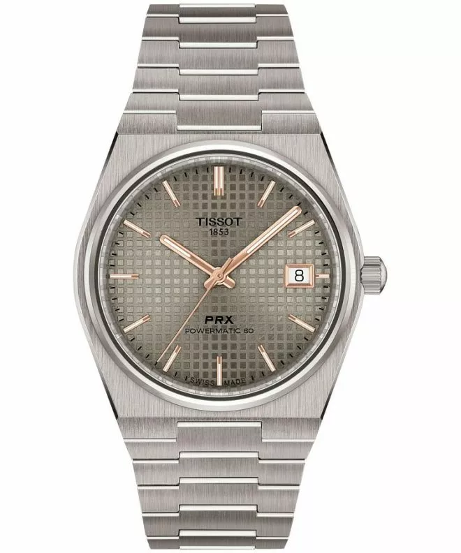 Zegarek męski Tissot PRX Powermatic 80 Automatic Titanium T137.807.44.061.00 (T1378074406100)