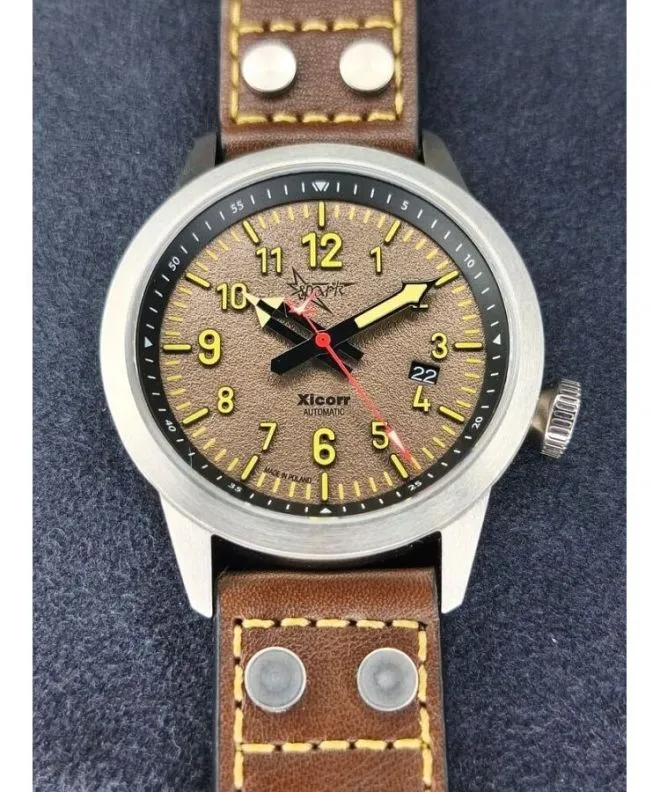 Zegarek męski Xicorr Spark Light BRown Automatic SET X0722