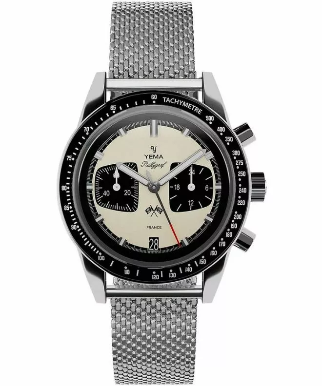 Zegarek męski Yema Rallygraf Panda Chronograph YMHF1580-BM