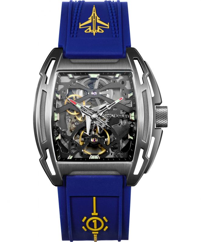 Zegarek męski Ciga Aircraft Carrier Skeleton Limited Edition Z061-IPTI-W5BU