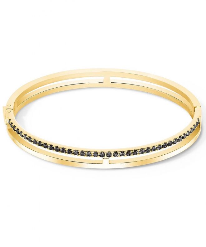 Bransoletka Coeur de Lion Eternal Unity Bangle Gold Black 0136-32-1316-19