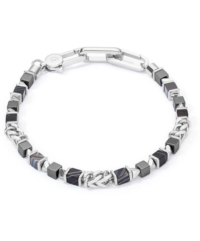 Bransoletka Coeur de Lion Cubes & Chain Black 0902/30-1300