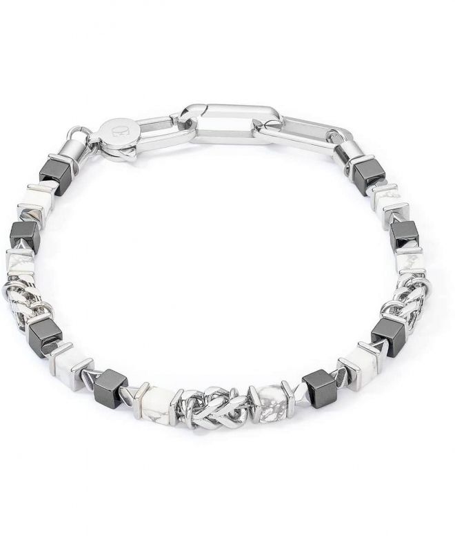Bransoletka Coeur de Lion Cubes & Chain White 0902/30-1400