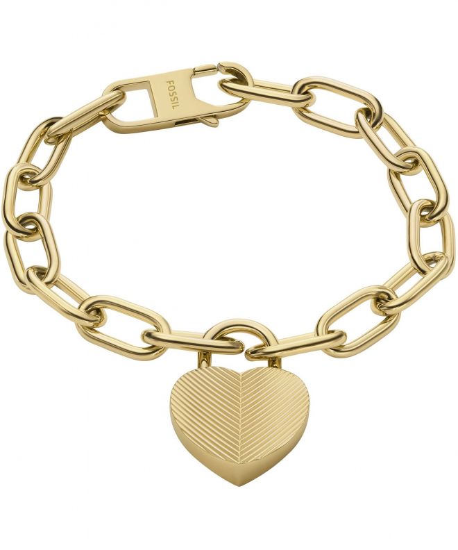 Bransoletka Fossil Harlow Linear Texture Heart JF04658710