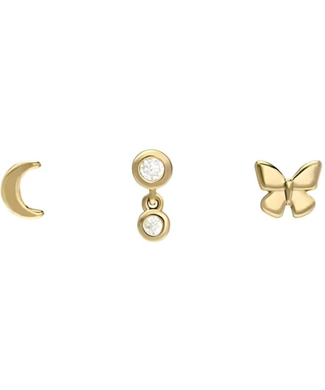 Kolczyki Fossil All Stacked Up Butterfly Earing SET JA7278SET