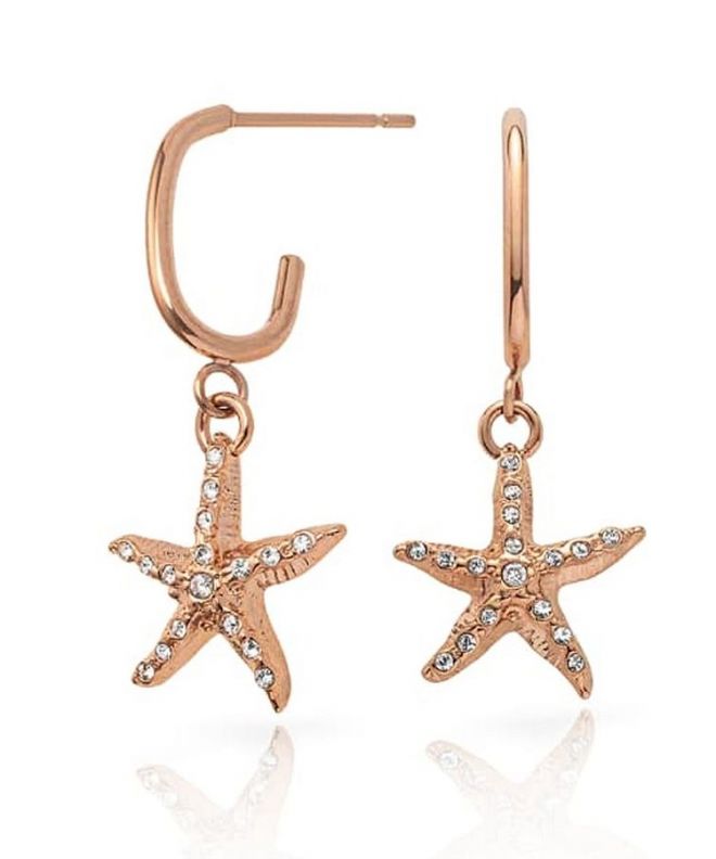 Kolczyki Paul Hewitt Sea Star Hoops Earing Rose Gold PH-JE-1097