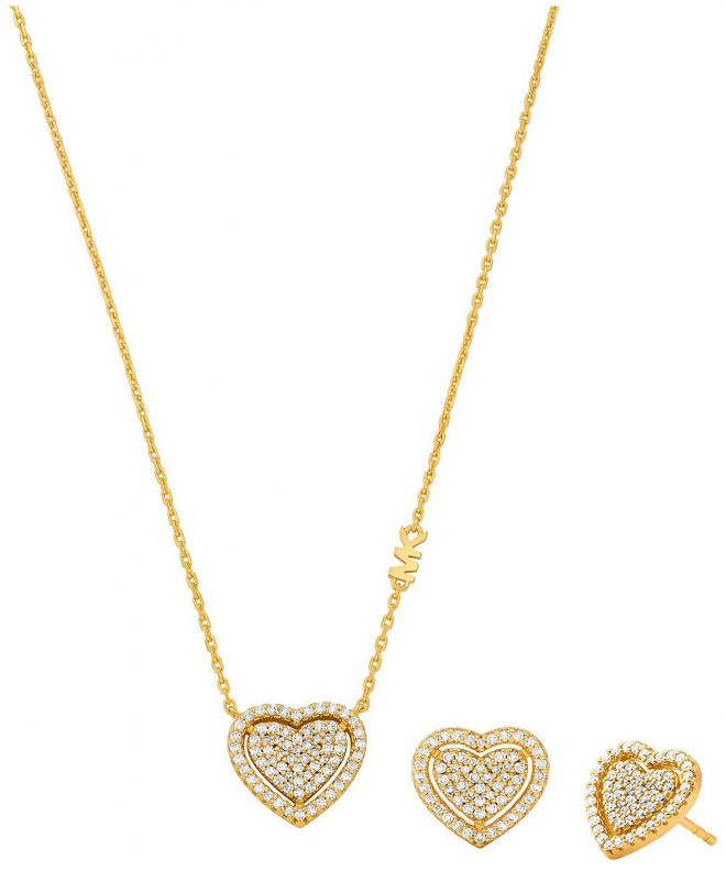 Naszyjnik Michael Kors Brillaince Srebro 925 + Złoto 18k MKC1756CZSET