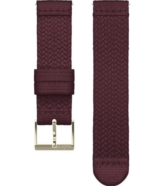 Athletic 5 Braided Textile Strap Burgundy Gold Size S  SS050376000