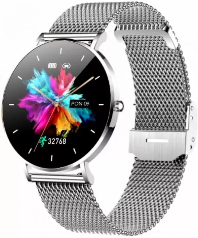 Smartwatch Manta Alexa Srebrny SET SWU501SL