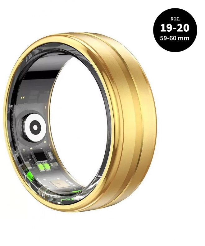 Smartring Rubicon R06 Gold S9, rozmiar 19-20 SMARUB322