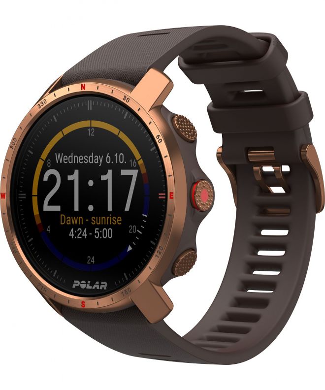 Smartwatch Polar Grit X Pro Brązowo-Miedziany M/L 725882058702