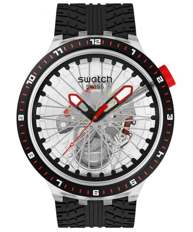 Zegarek Swatch Big Bold The Pilgrim Tread on It Skeleton SB05K103
