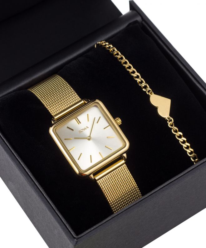 Zegarek damski BOWA Vienna Full-Gold Mesh 29 Gift Set VI294-44-164M-419-02