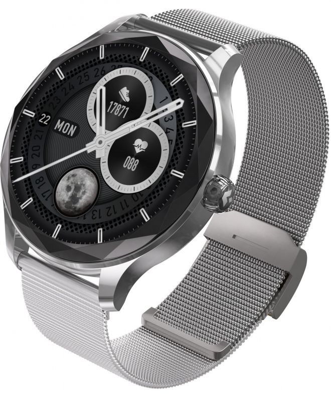 Smartwatch Garett Viva Srebrny SET 5904238486122