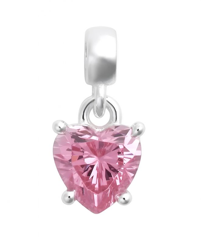 Zawieszka Daniel Wellington Heart Pink Crystal Charm Silver DW00401054