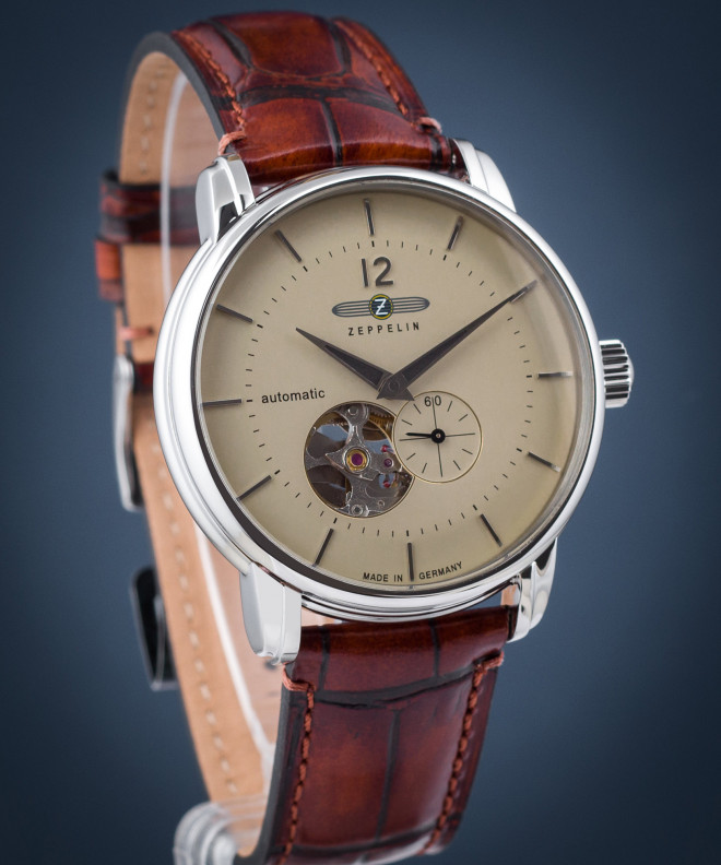 Zegarek męski Zeppelin LZ120 Open Heart Automatic 8166-1