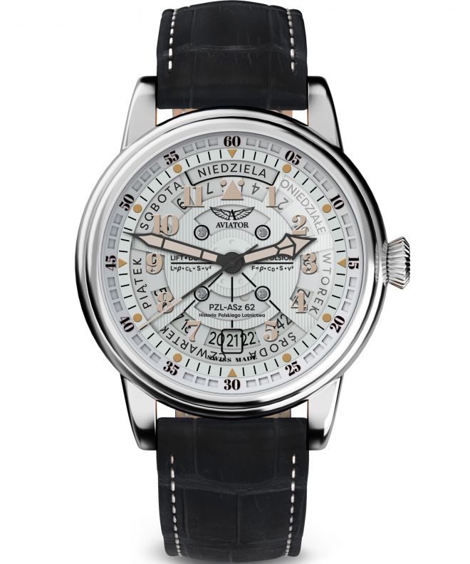 Zegarek męski Aviator Douglas Day-Date Polish Limited Edition V.3.36.0.293.4 PL