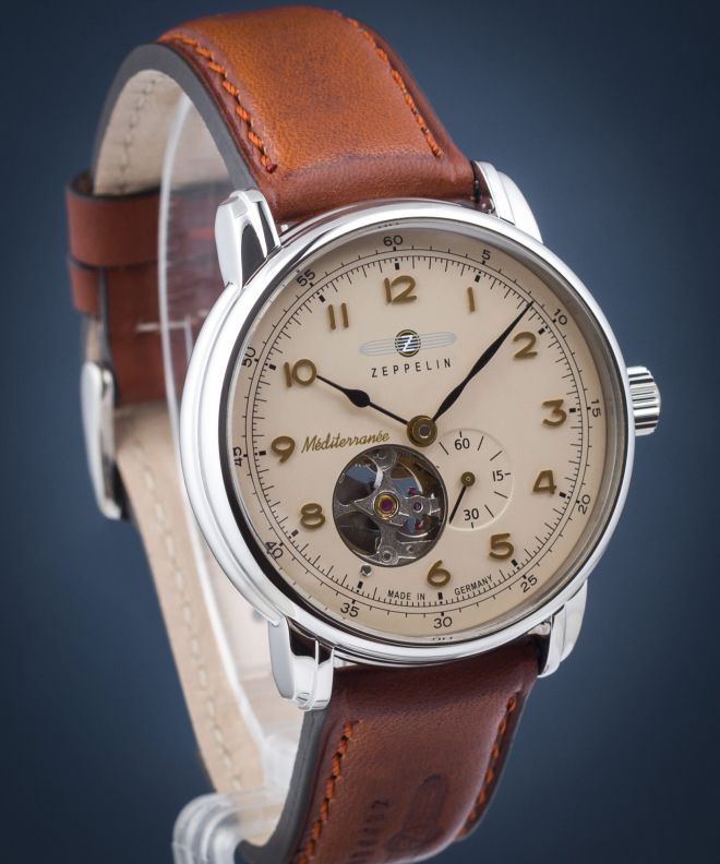 Zegarek męski Zeppelin Mediterranee Open Heart Automatic 9666-5