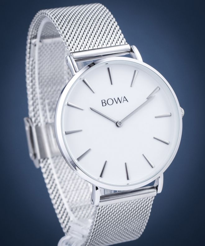 Zegarek BOWA New York White-Silver Mesh 38 NY385-25-185M