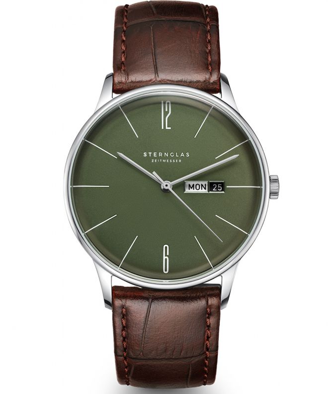 Zegarek męski Sternglas Berlin Olive Green S01-BE08-HE05