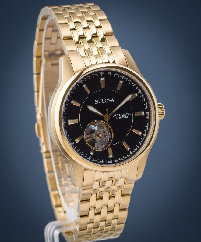 Zegarek męski Bulova Classic Open Heart Automatic 97A168