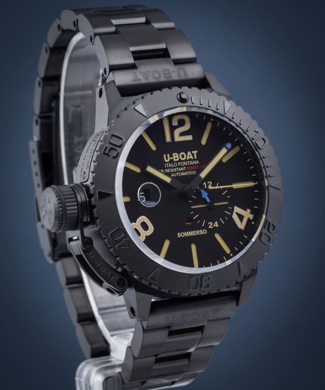 Zegarek męski U-BOAT Sommerso 46mm DLC Bracelet 9015-MT