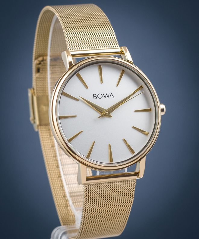Zegarek damski BOWA Praha Silver-Gold Mesh 38 PH384-54-184M