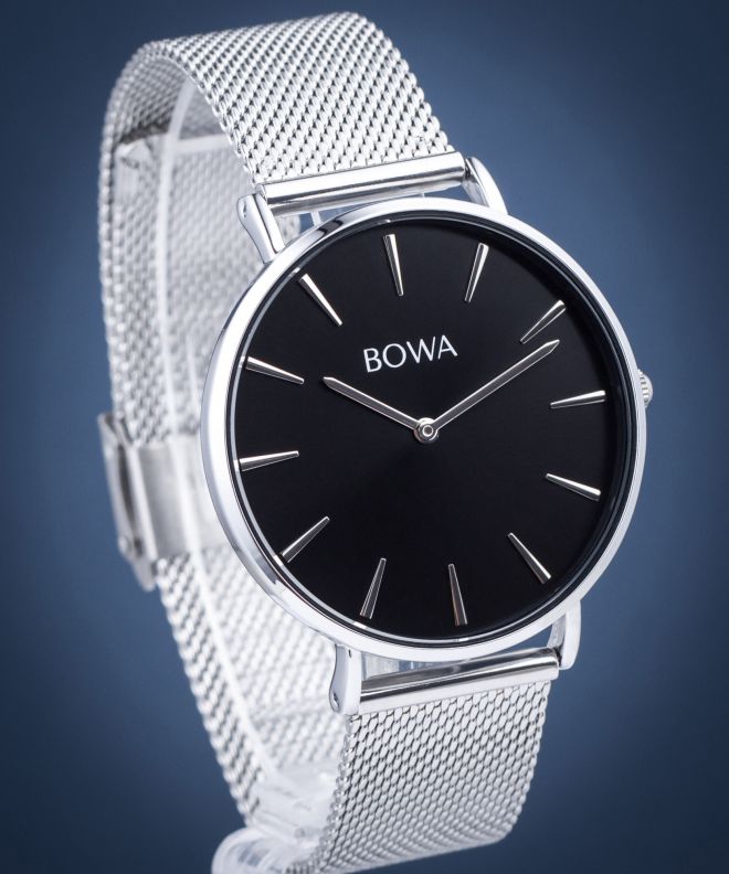Zegarek BOWA New York Black-Silver Mesh 38 NY385-15-185M