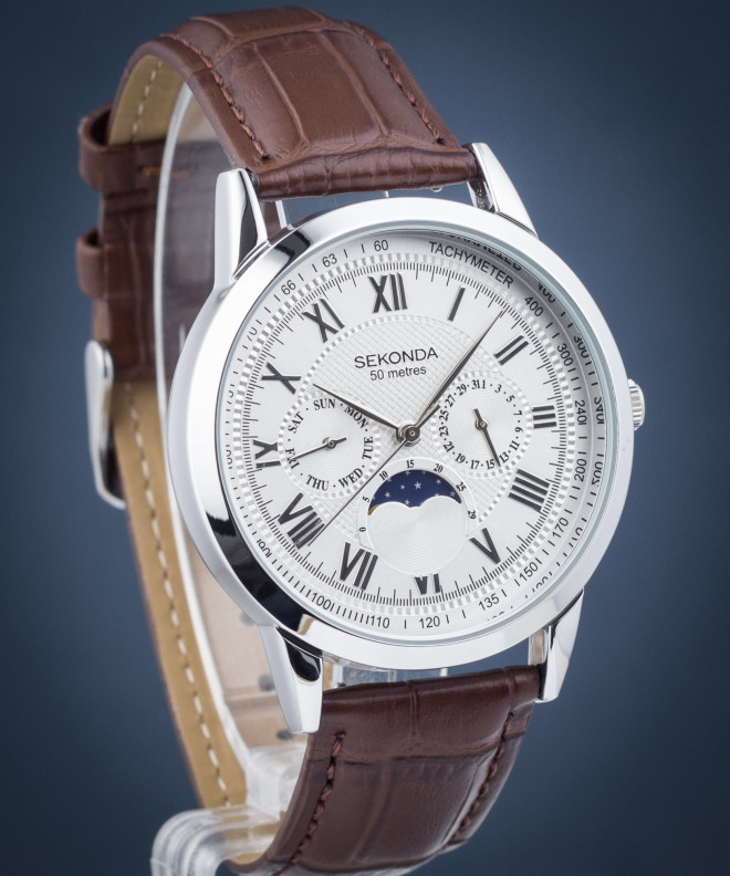Zegarek męski Sekonda Armstrong Moon Phase 30146