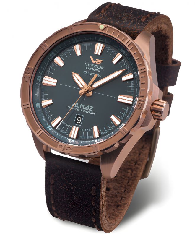 Zegarek męski Vostok Almaz Space Station Automatic Bronze Line NH35A-320O507