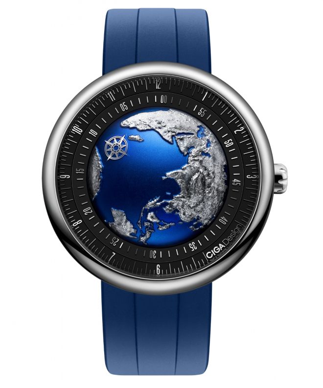 Zegarek męski Ciga Design Blue Planet II Automatic GPHG 2021 Titanium U033-TU02-W6U