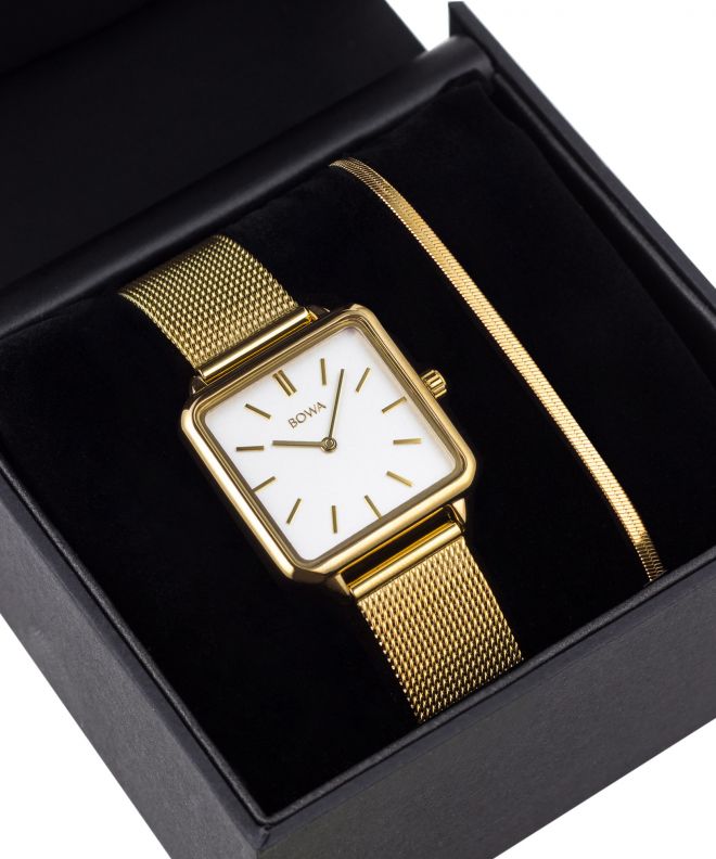 Zegarek damski BOWA Vienna White Gold Mesh 29 Gift Set VI294-24-164M-419-03