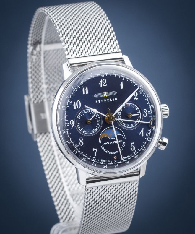 Zegarek damski Zeppelin LZ129 Hindenburg Moonphase 7037M-3